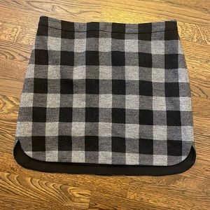 Madewell Plaid Shirttail Skirt